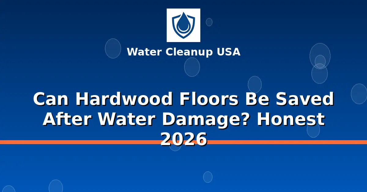 Can Hardwood Floors Be Saved After Water Damage? Honest 2026
